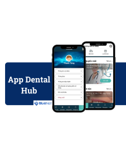 Thiet ke app dental hub logo