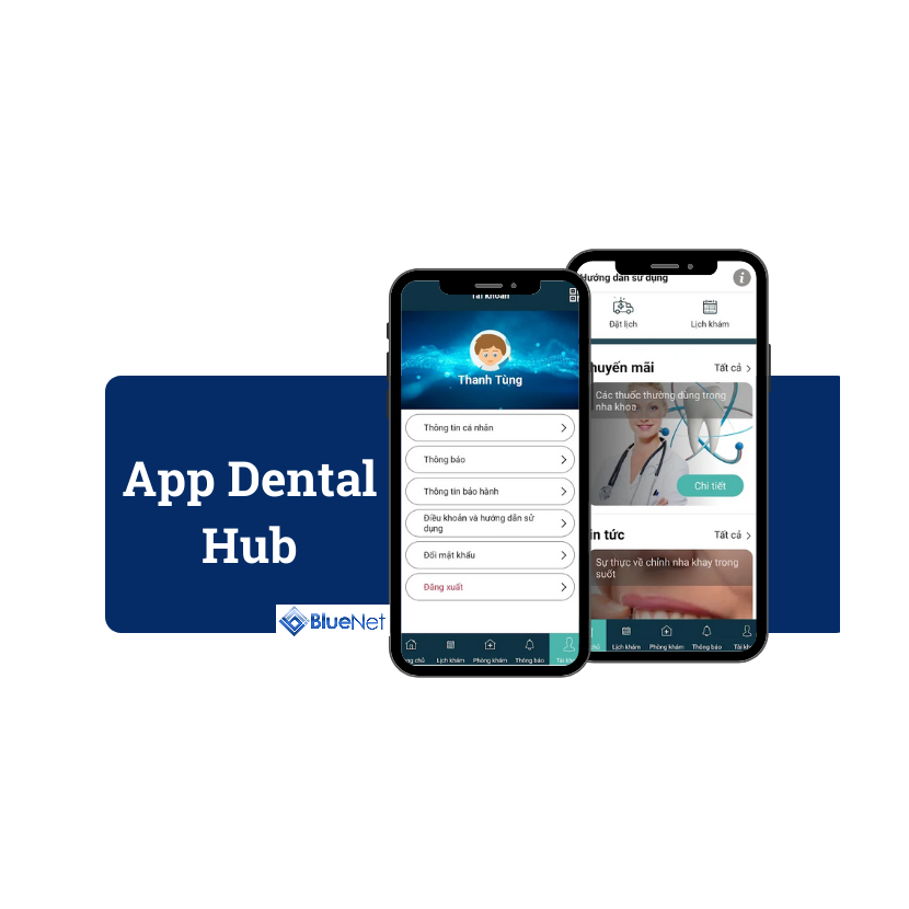 Thiết kế app phòng khám nha khoa Dental hub - Appmobile.vn