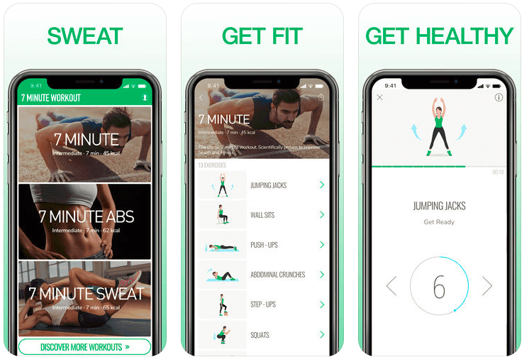 7 min workout exercise app