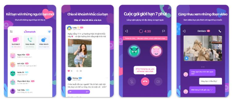 app trò chuyện với người lạ lichmacth